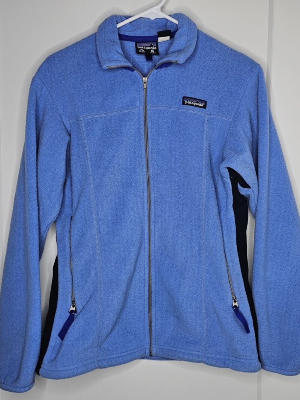 Patagonia Polartec Regulator R Jacket Full Zip Women Medium Light Blue Fleece